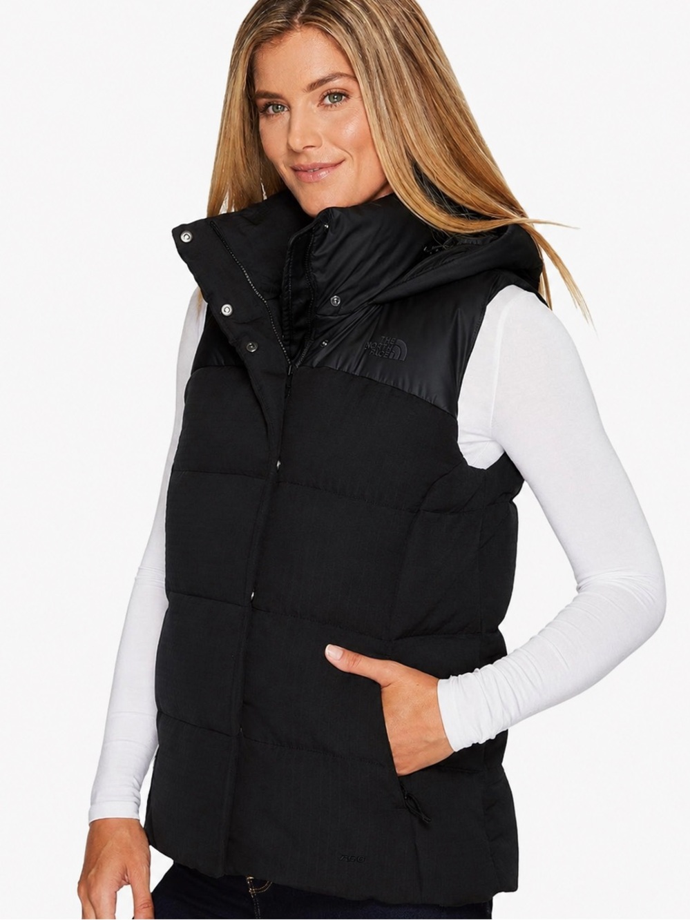 The North Face Black Novelty Nuptse Goose Down Puffer Vest Women’s Size Small